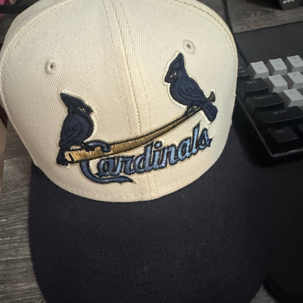 New Era Cardinals Cap - Cream and Black